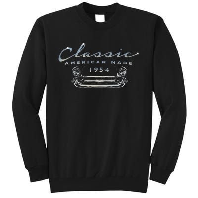 Vintage Classic Car 1954 Antique 70th Birthday Tall Sweatshirt