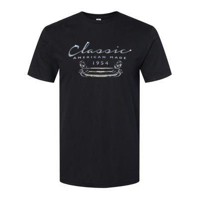 Vintage Classic Car 1954 Antique 70th Birthday Softstyle CVC T-Shirt