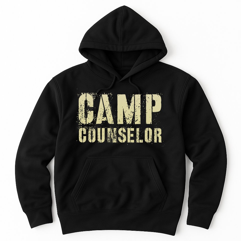 Vintage CAMP COUNSELOR Summer Teacher Instructor Coach Hoodie