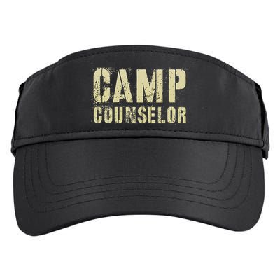 Vintage CAMP COUNSELOR Summer Teacher Instructor Coach Adult Drive Performance Visor