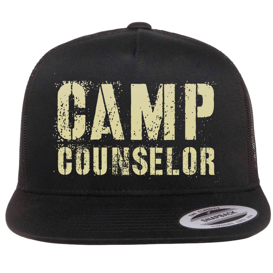 Vintage CAMP COUNSELOR Summer Teacher Instructor Coach Flat Bill Trucker Hat