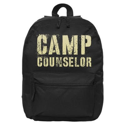 Vintage CAMP COUNSELOR Summer Teacher Instructor Coach 16 in Basic Backpack