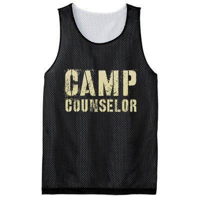 Vintage CAMP COUNSELOR Summer Teacher Instructor Coach Mesh Reversible Basketball Jersey Tank