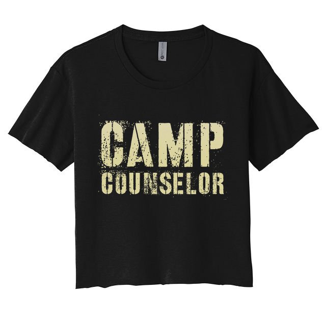 Vintage CAMP COUNSELOR Summer Teacher Instructor Coach Crop Top