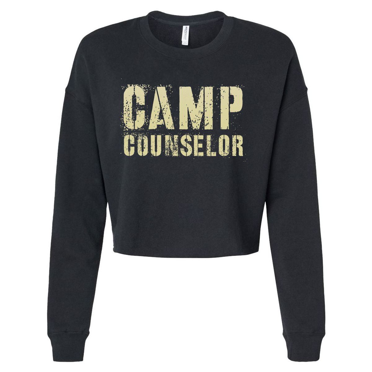 Vintage CAMP COUNSELOR Summer Teacher Instructor Coach Cropped Pullover Crew