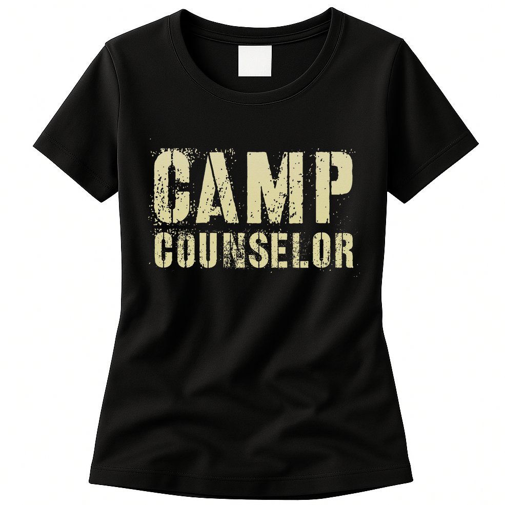 Vintage CAMP COUNSELOR Summer Teacher Instructor Coach Womens T-Shirt