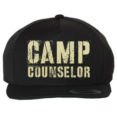 Vintage CAMP COUNSELOR Summer Teacher Instructor Coach Wool Snapback Cap