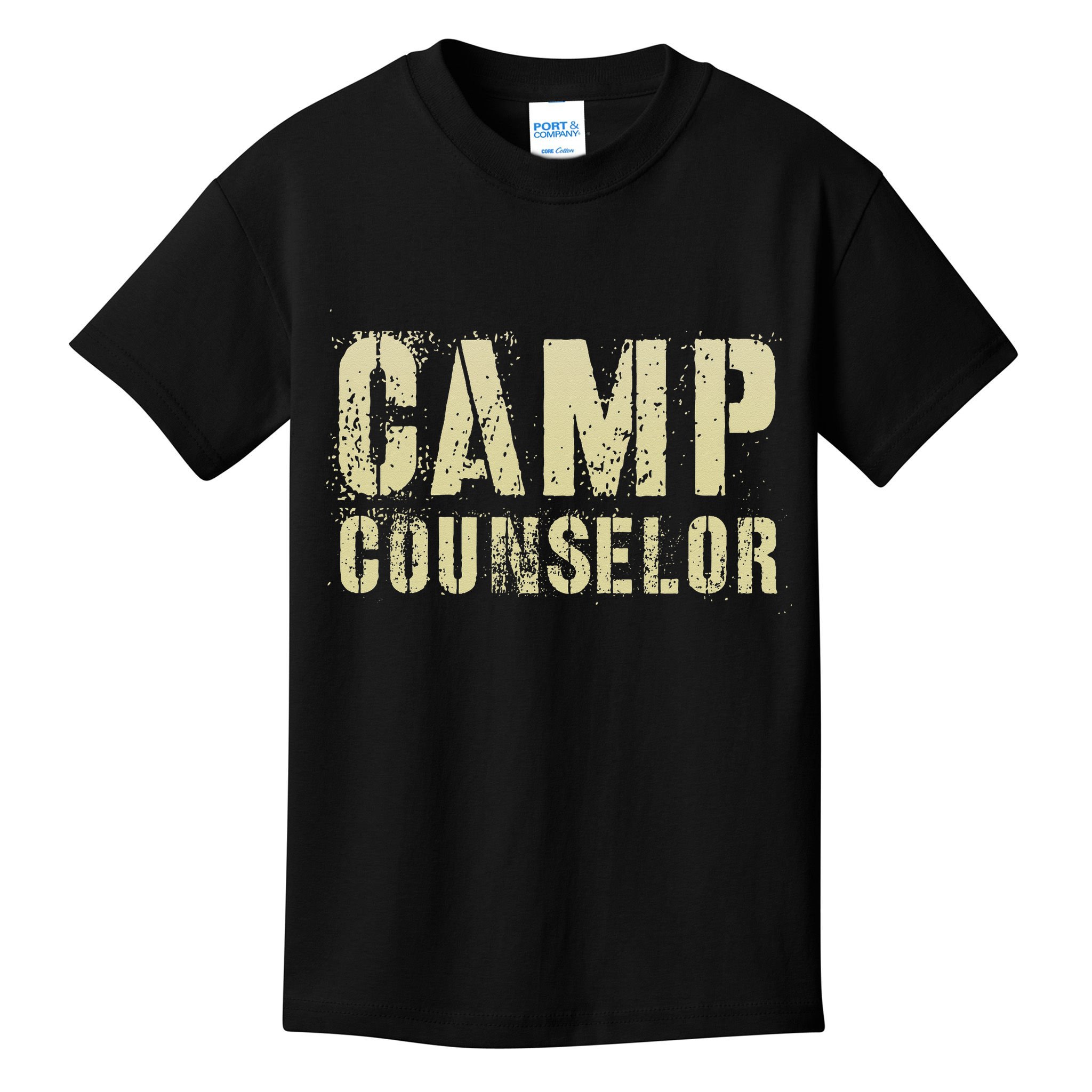 Vintage CAMP COUNSELOR Summer Teacher Instructor Coach Kids T-Shirt