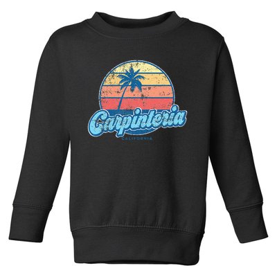 Vintage Carpinteria California Ca Classic 70s Retro Surfer Toddler Sweatshirt