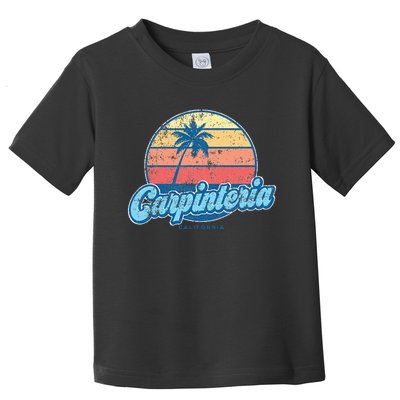 Vintage Carpinteria California Ca Classic 70s Retro Surfer Toddler T-Shirt