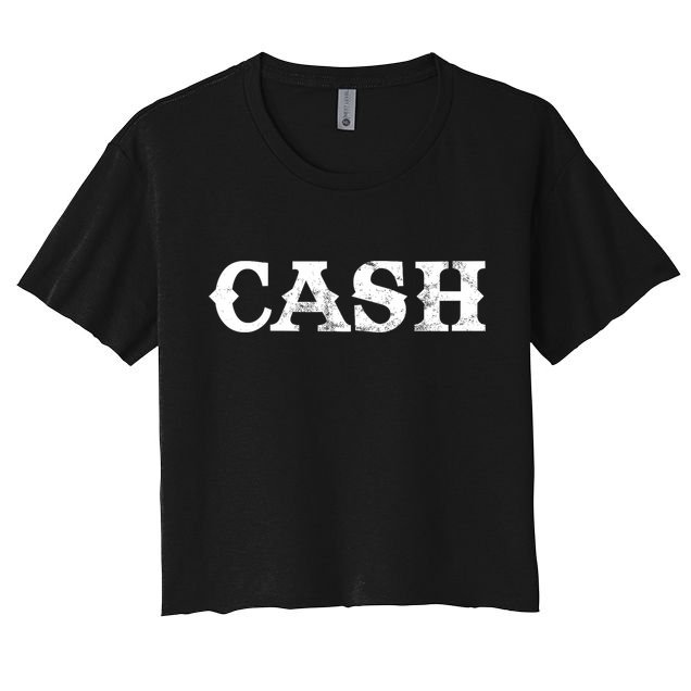 Vintage Cash Country Music Lovers Outlaw Crop Top