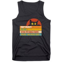 Vintage Childless Cat Ladies For Kamala Harris President 47 Tank Top