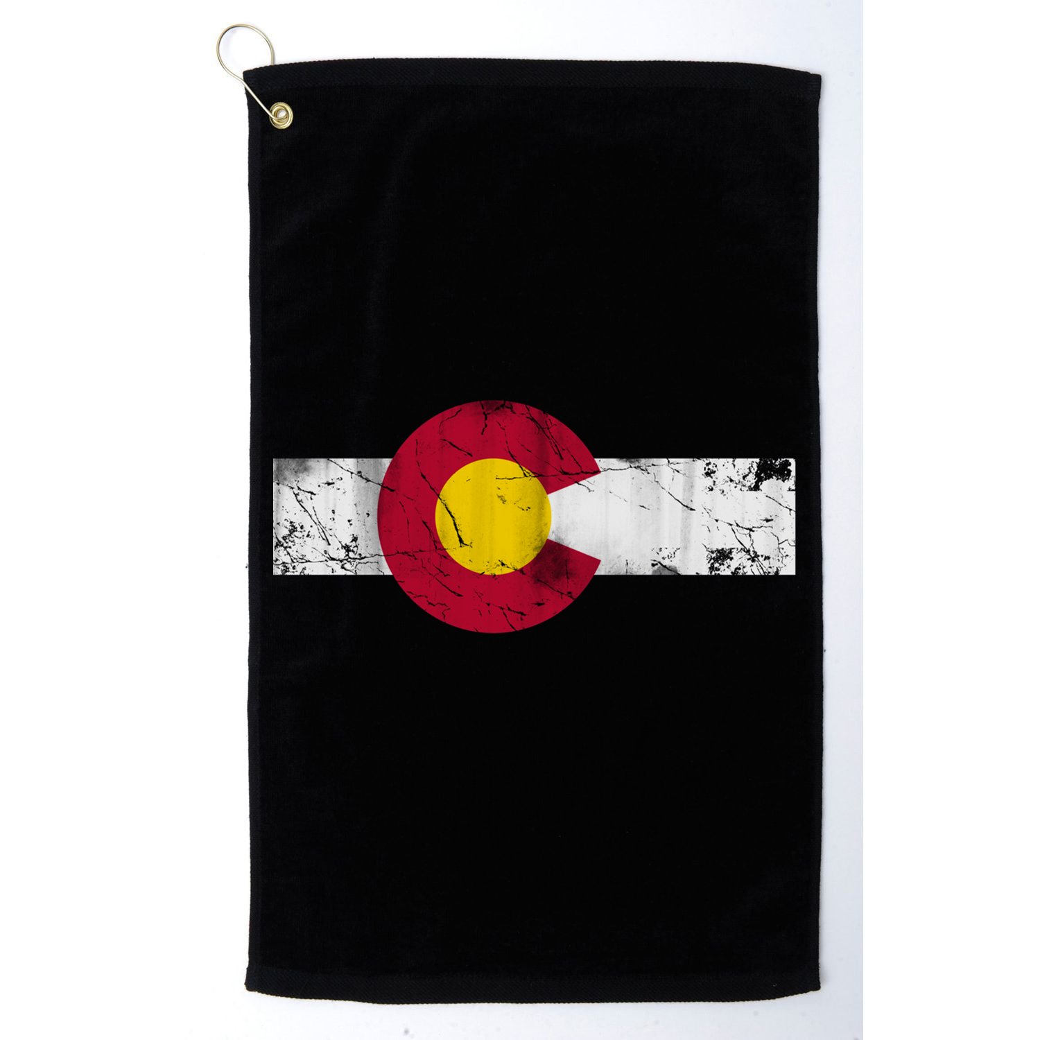 Vintage Colorful Colorado Flag Funny Gift Golf Towel