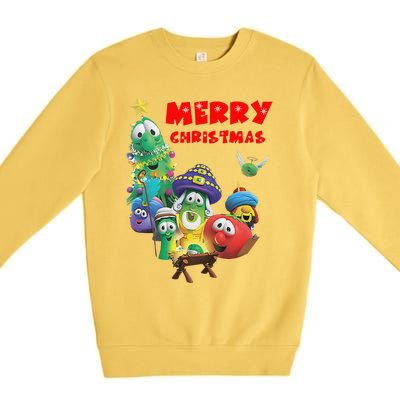 Veggietales Christmas Costume For & Adults Xmas Premium Crewneck Sweatshirt