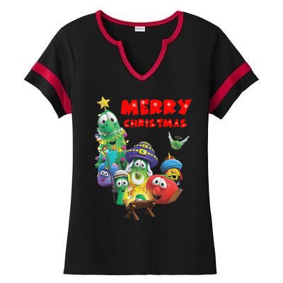 Veggietales Christmas Costume For & Adults Xmas Ladies Halftime Notch Neck Tee