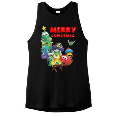 Veggietales Christmas Costume For & Adults Xmas Ladies PosiCharge Tri-Blend Wicking Tank