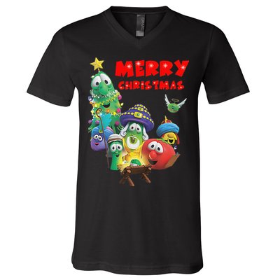 Veggietales Christmas Costume For & Adults Xmas V-Neck T-Shirt