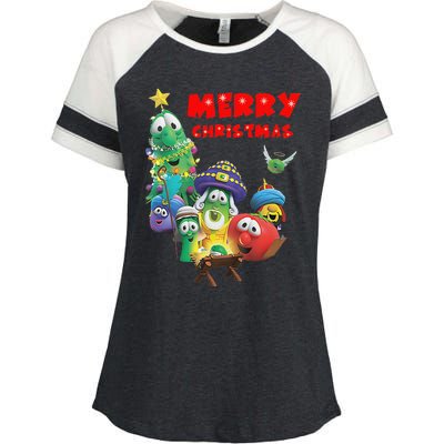 Veggietales Christmas Costume For & Adults Xmas Enza Ladies Jersey Colorblock Tee