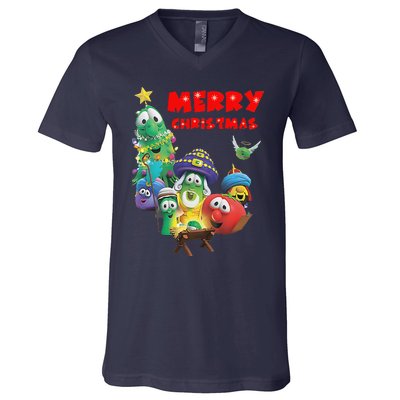 Veggietales Christmas Costume For & Adults Xmas V-Neck T-Shirt