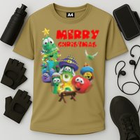 Veggietales Christmas Costume For & Adults Xmas Cooling Performance Crew T-Shirt