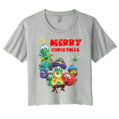 Veggietales Christmas Costume For & Adults Xmas Women's Crop Top Tee