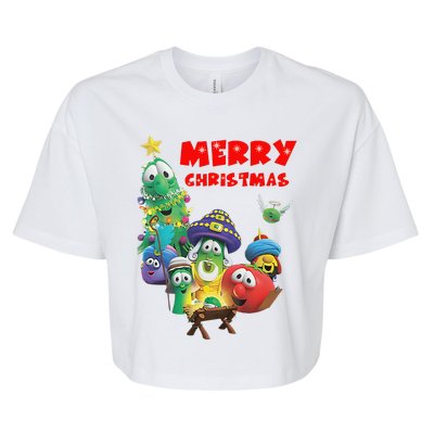 Veggietales Christmas Costume For & Adults Xmas Bella+Canvas Jersey Crop Tee