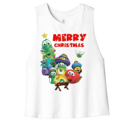 Veggietales Christmas Costume For & Adults Xmas Women's Racerback Cropped Tank