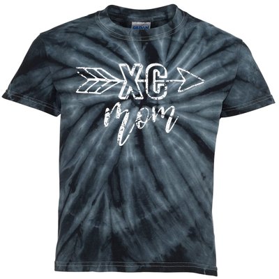 Vintage Cross Country Mom XC Mom Kids Tie-Dye T-Shirt