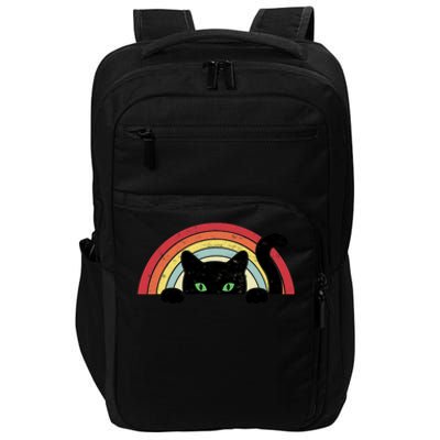 Vintage Cute Cat Teen Girl Cat Lover Impact Tech Backpack