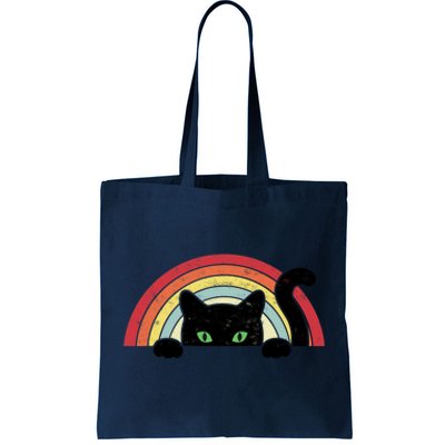 Vintage Cute Cat Teen Girl Cat Lover Tote Bag