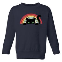 Vintage Cute Cat Teen Girl Cat Lover Toddler Sweatshirt