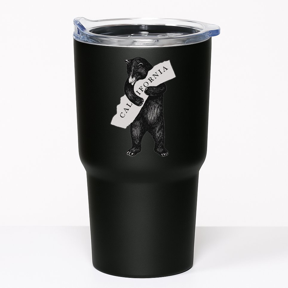 Vintage Cali California Republic Beer Tumbler