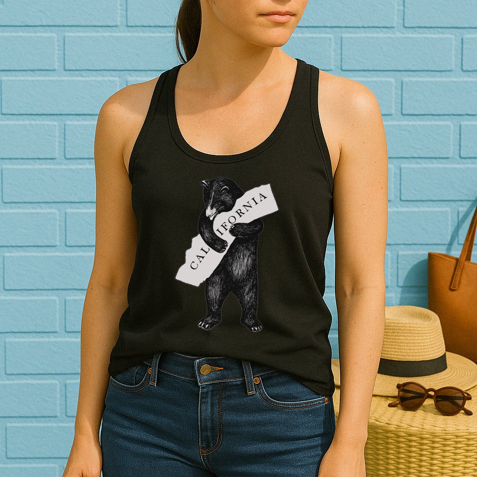 Vintage Cali California Republic Beer Womens Tank Top