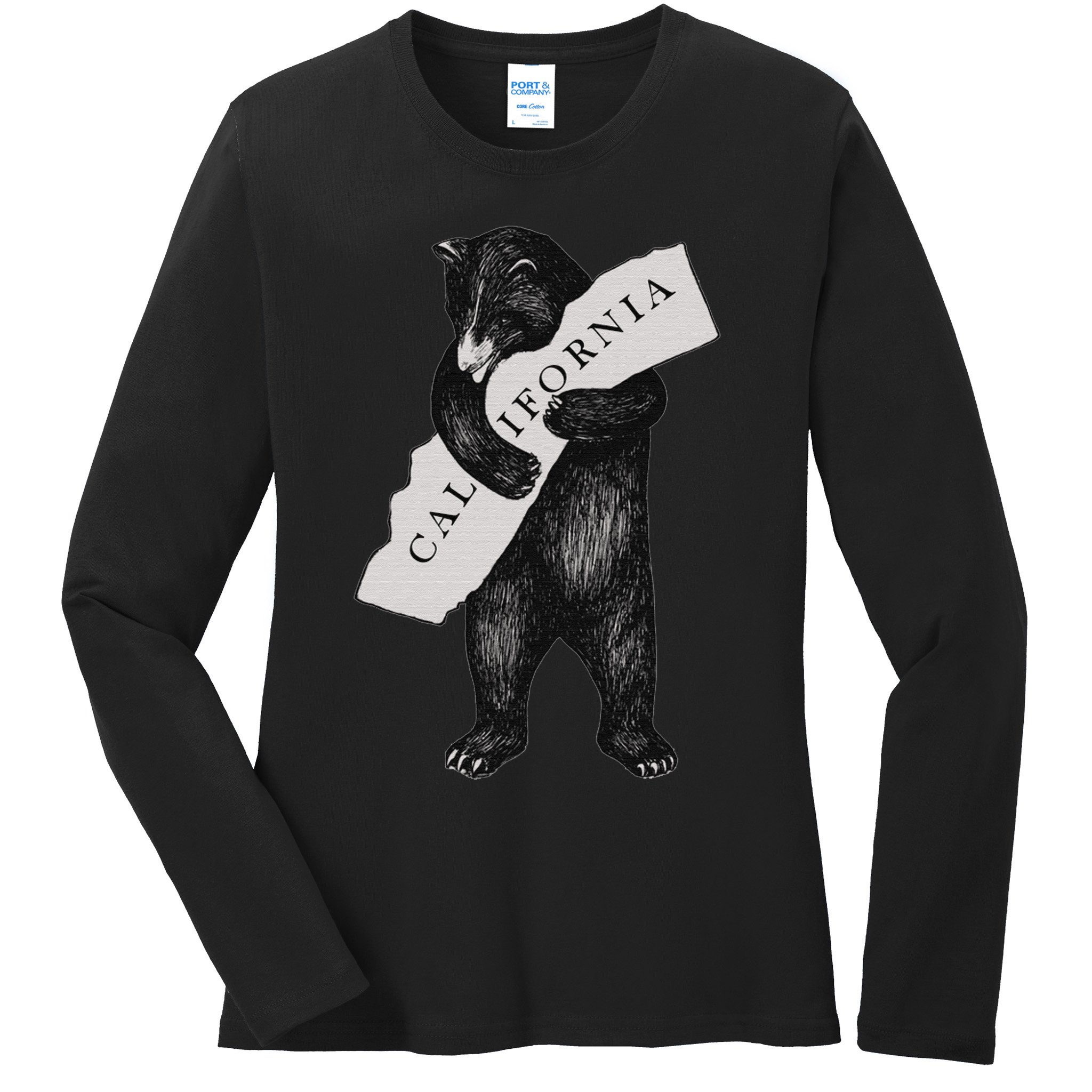 Vintage Cali California Republic Beer Ladies Long Sleeve Shirt