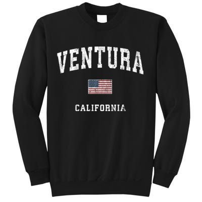 Ventura California Ca Vintage American Flag Sports Design Sweatshirt