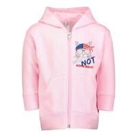 Vintage Childless Cat Lady WeRe Not Going Back Kamaala Toddler Zip Fleece Hoodie