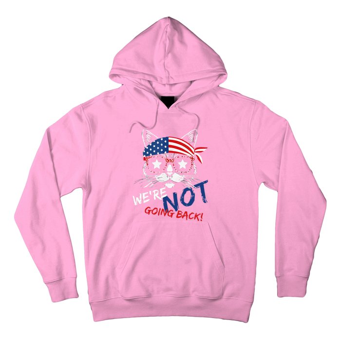 Vintage Childless Cat Lady WeRe Not Going Back Kamaala Hoodie