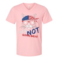 Vintage Childless Cat Lady WeRe Not Going Back Kamaala V-Neck T-Shirt