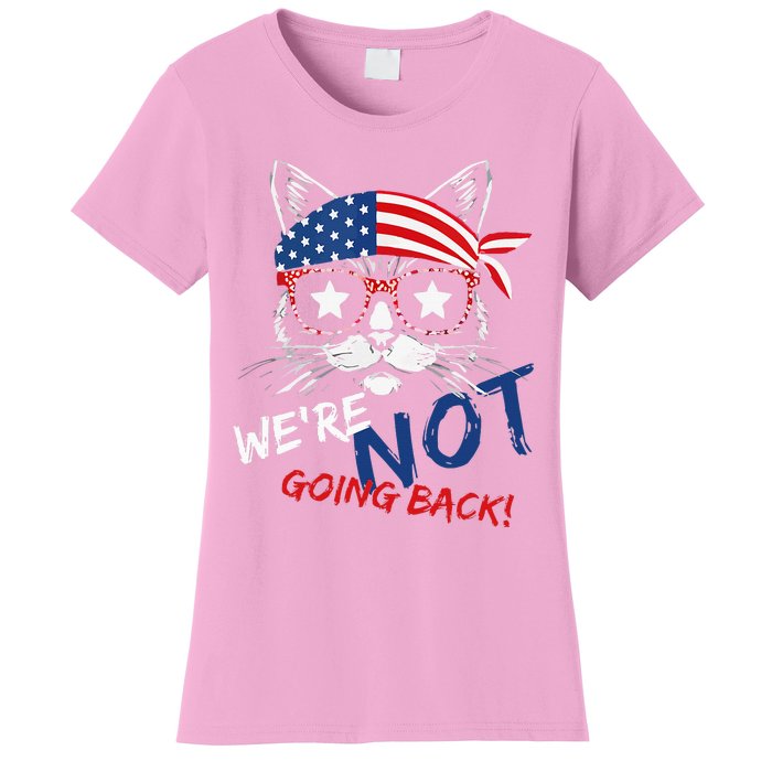 Vintage Childless Cat Lady WeRe Not Going Back Kamaala Women's T-Shirt