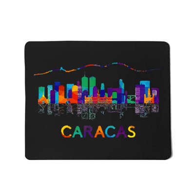 Venezuela Caracas City Arepas Pan Venezuelan Flag Avila Mousepad