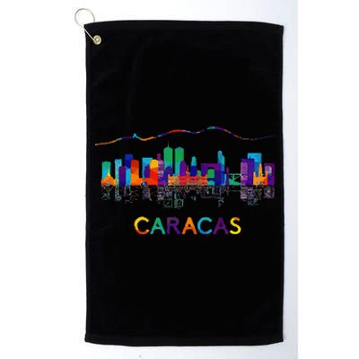 Venezuela Caracas City Arepas Pan Venezuelan Flag Avila Platinum Collection Golf Towel