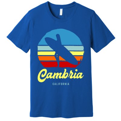 Vintage Cambria California Surf Meaningful Gift Premium T-Shirt