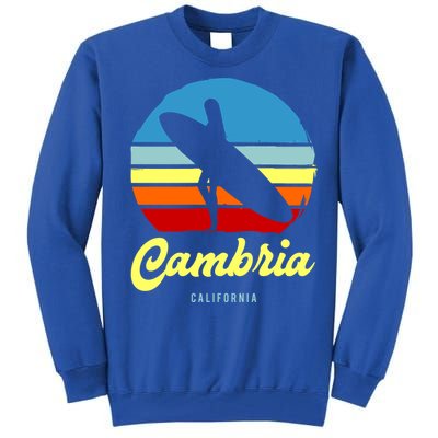 Vintage Cambria California Surf Meaningful Gift Tall Sweatshirt