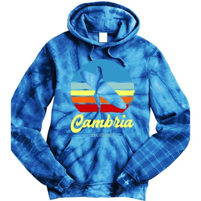 Vintage Cambria California Surf Meaningful Gift Tie Dye Hoodie