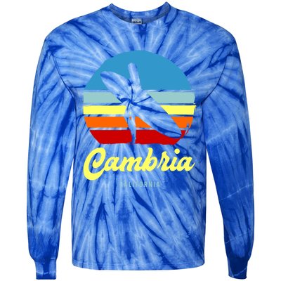 Vintage Cambria California Surf Meaningful Gift Tie-Dye Long Sleeve Shirt