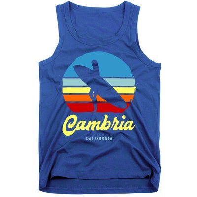 Vintage Cambria California Surf Meaningful Gift Tank Top