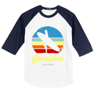 Vintage Cambria California Surf Meaningful Gift Baseball Sleeve Shirt