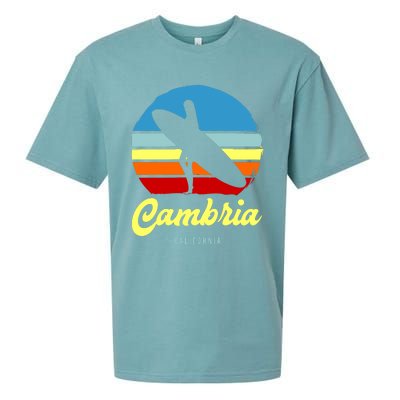 Vintage Cambria California Surf Meaningful Gift Sueded Cloud Jersey T-Shirt