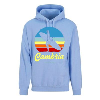 Vintage Cambria California Surf Meaningful Gift Unisex Surf Hoodie