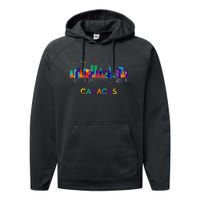 Venezuela Caracas City Arepas Pan Venezuelan Flag Avila Performance Fleece Hoodie